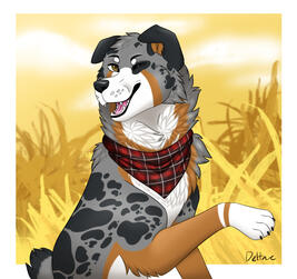 shaded halfbody w/ simple bg