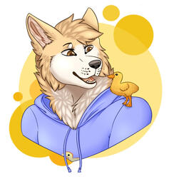 shaded halfbody w/ simple bg